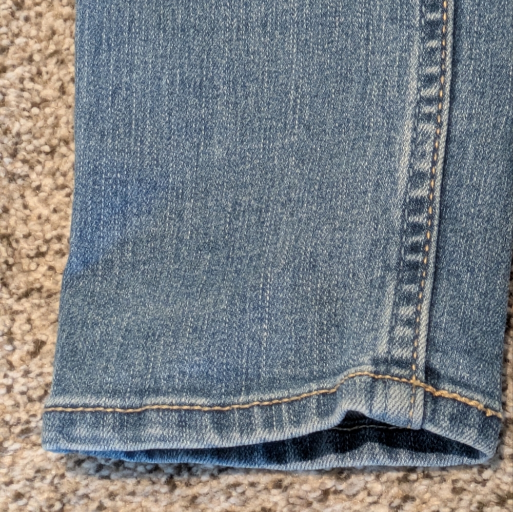 Women's Hollister Sz 7R Denim Blue Jeans 28x31 High Rise Distressed Skinny Pants - Picture 11 of 16